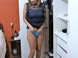 My latina wifey dresses and undresses, demonstrates off to